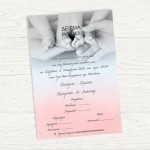 Προσκλητήριο  γάμου και  βάπτισης  ΔΙΔΥΜΑ ΑΓΟΡΙ - ΚΟΡΙΤΣΙ 14x20 εκ